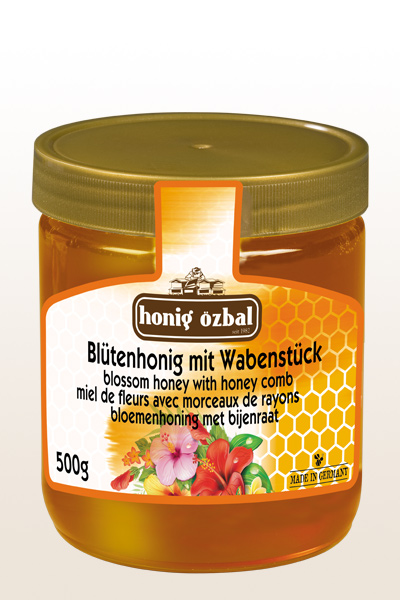 Blossom Honey with Comb 500g